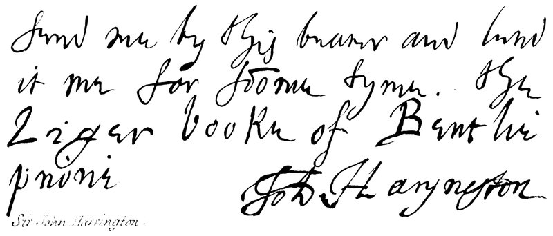 Sir John Harrington de English School