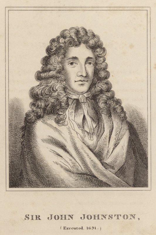 Sir John Johnston, executado em 1691 de English School