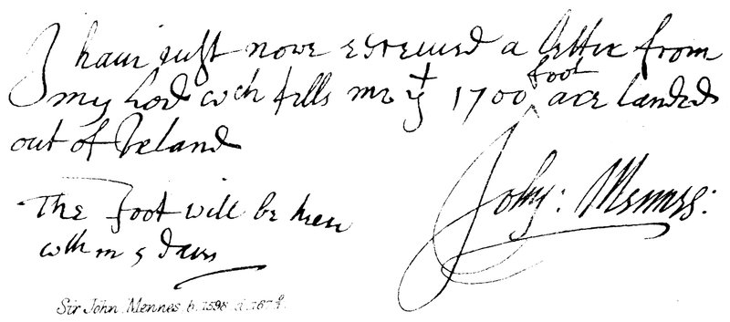 Sir John Mennes, b 1598, d 16701 de English School
