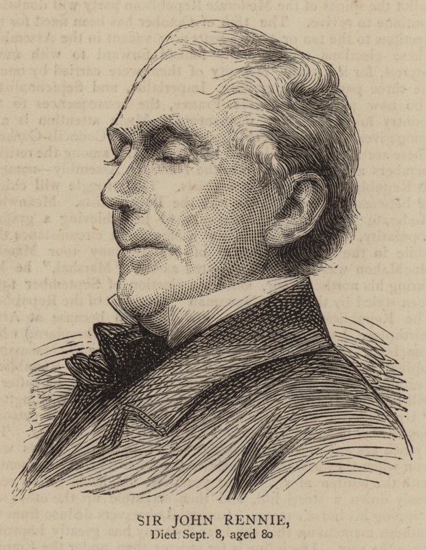 Sir John Rennie (gravura) de English School