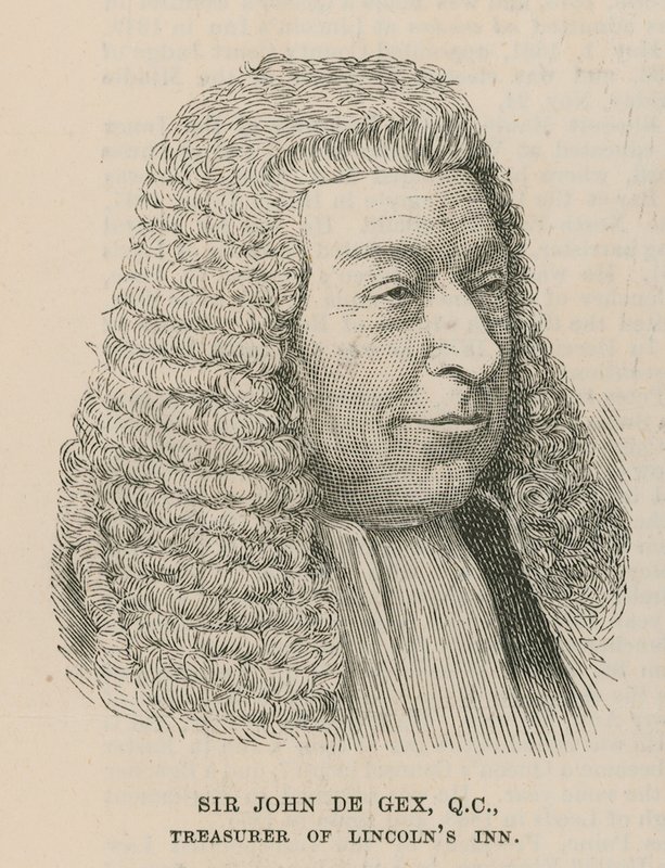 Sir John de Gex, tesoureiro da pensão de Lincolns de English School