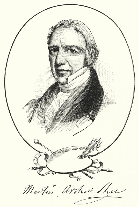 Sir Martin Archer Shee (gravura) de English School