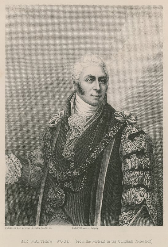 Sir Matthew Wood, prefeito de Londres, 1809 de English School