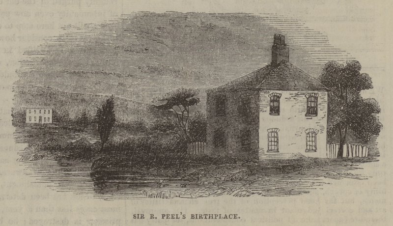 Local de nascimento de Sir R Peel de English School