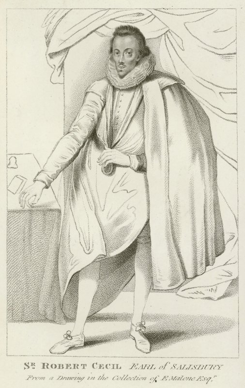Sir Robert Cecil, Conde de Salisbury (gravura) de English School
