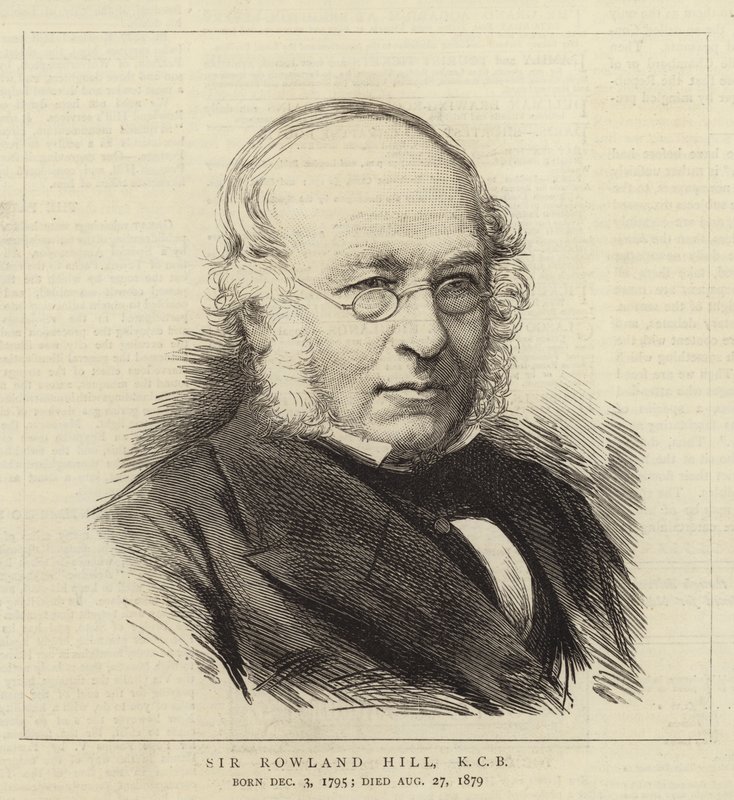 Sir Rowland Hill, KCB (gravura) de English School
