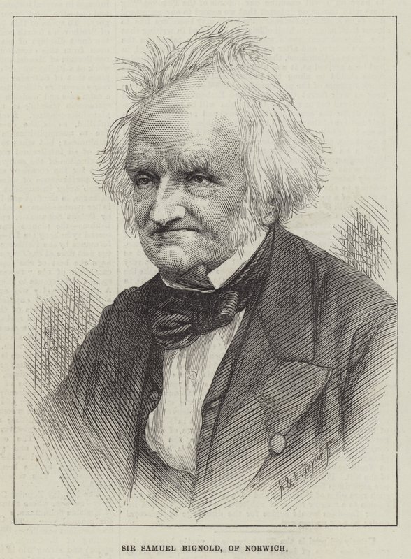 Sir Samuel Bignold, de Norwich (gravura) de English School