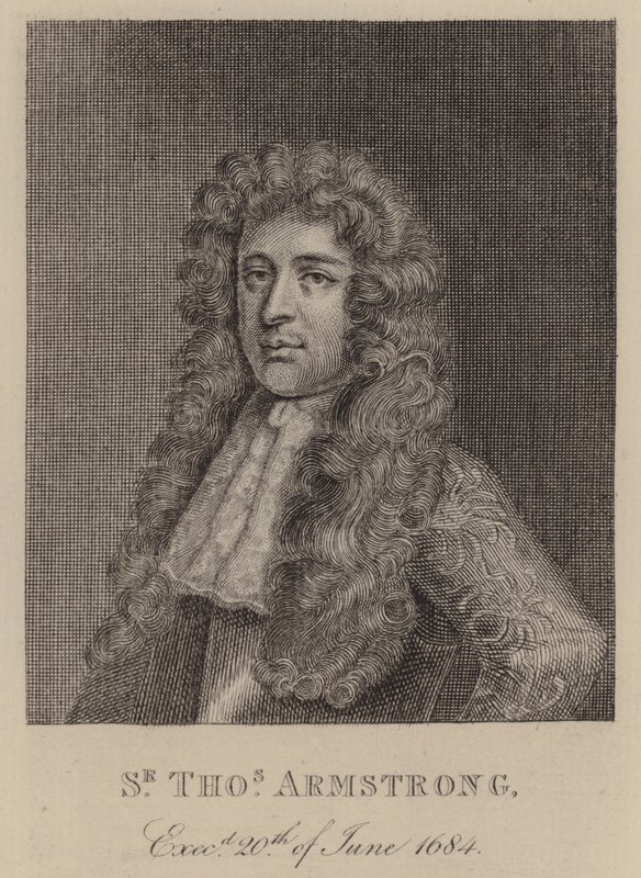 Sir Thomas Armstrong, soldado e político inglês (gravura) de English School