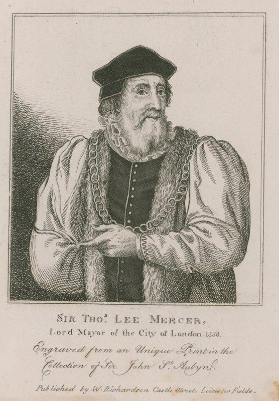 Sir Thomas Leigh, Mercer, prefeito de Londres, 1558 de English School