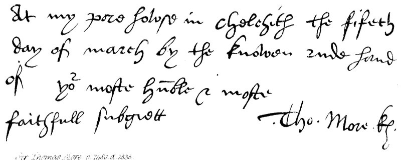 Sir Thomas More, b 1480, d 1535 de English School