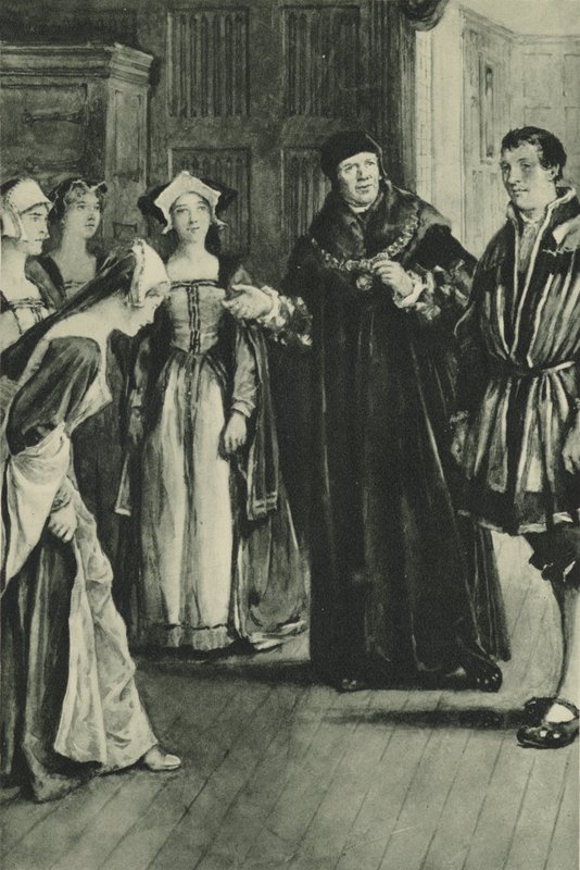 Sir Thomas More traz Holbein Home (litho) de English School