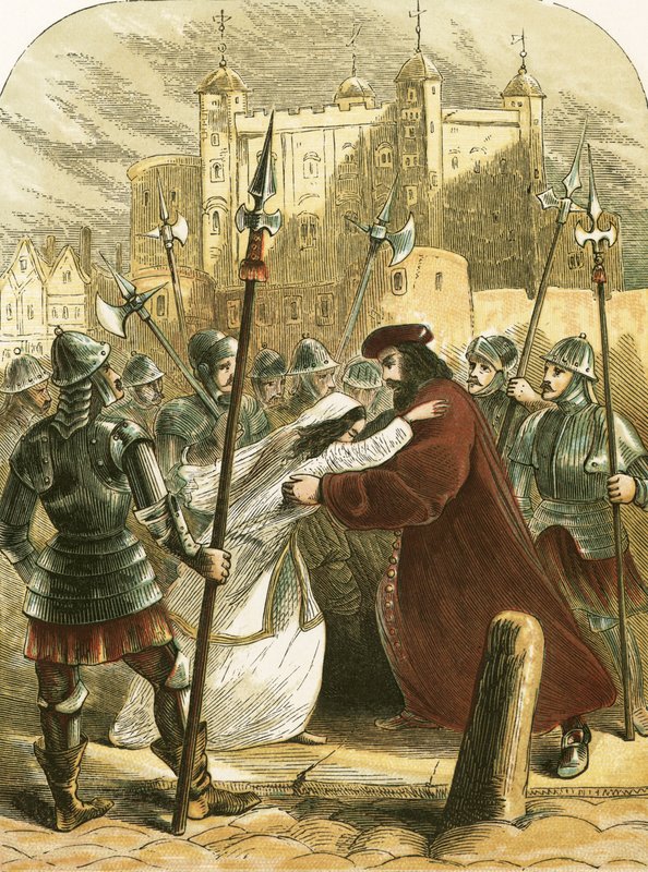 Sir Thomas More, a caminho da execução de English School