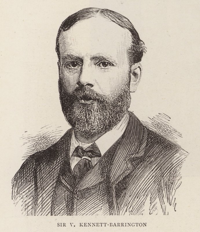 Sir V Kennett-Barrington (gravura) de English School