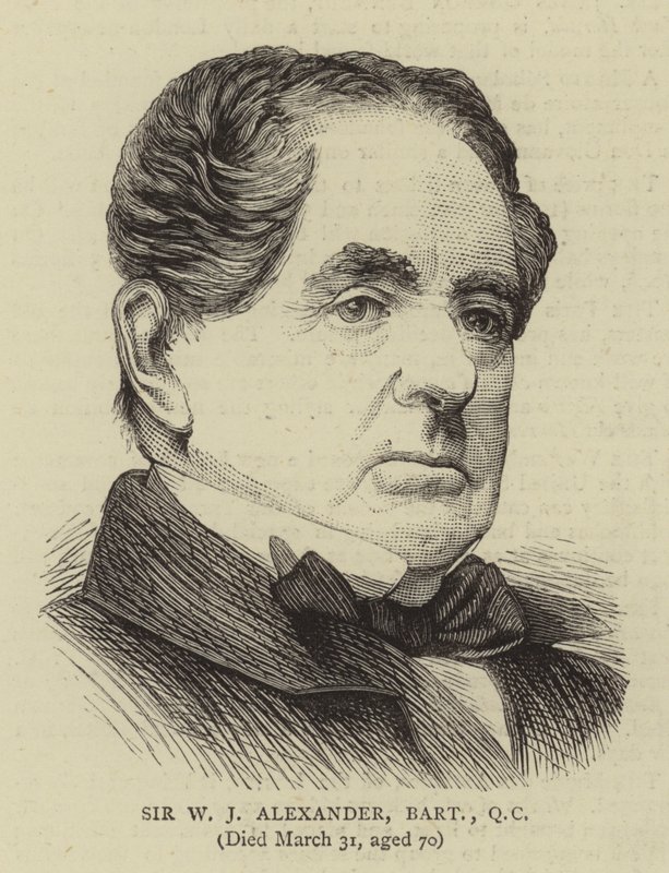 Sir W J Alexander, Baronet, QC (gravura) de English School