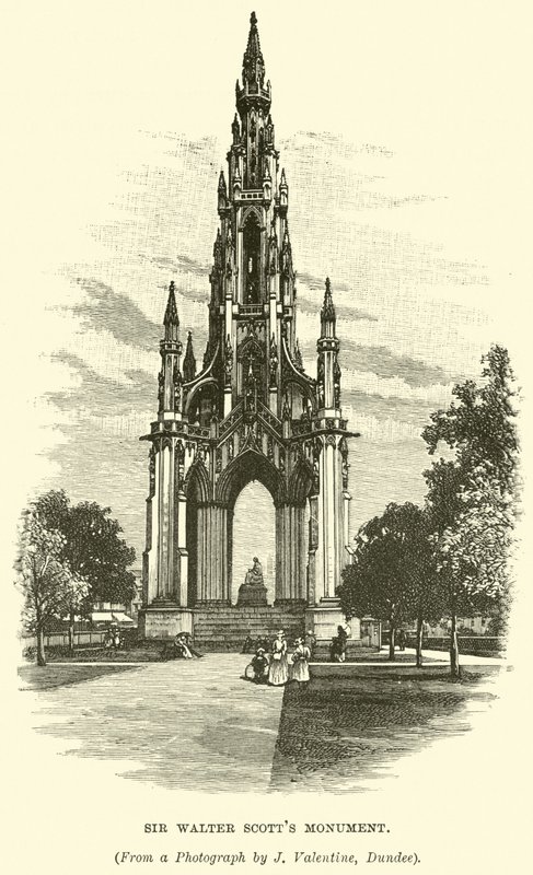 Monumento a Sir Walter Scotts de English School
