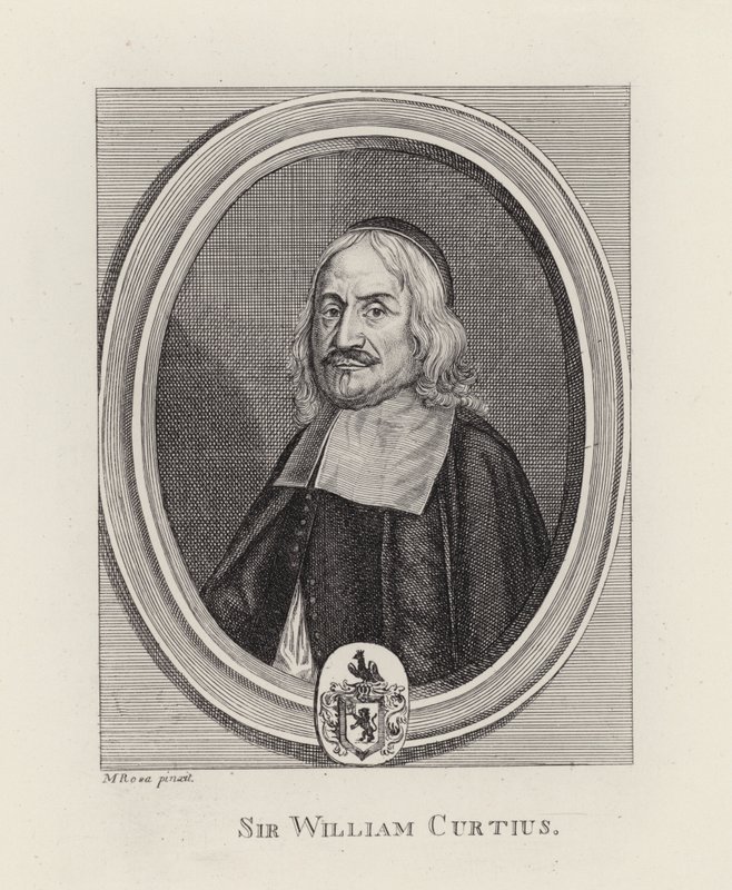 Sir William Curtius (gravura) de English School