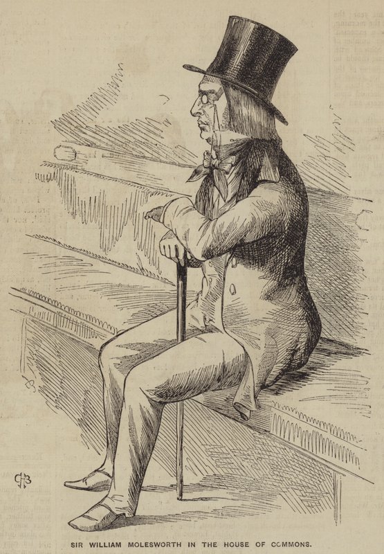 Sir William Molesworth na Câmara dos Comuns (gravura) de English School