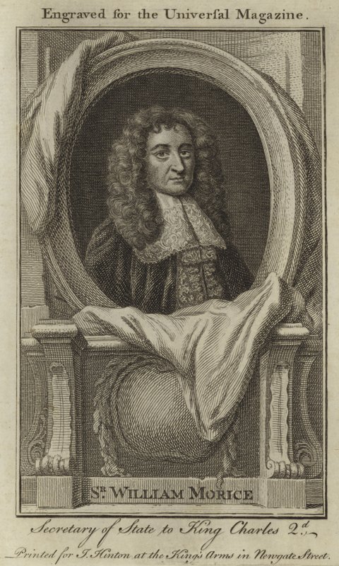 Sir William Morice, secretário de Estado do rei Charles 2 de English School