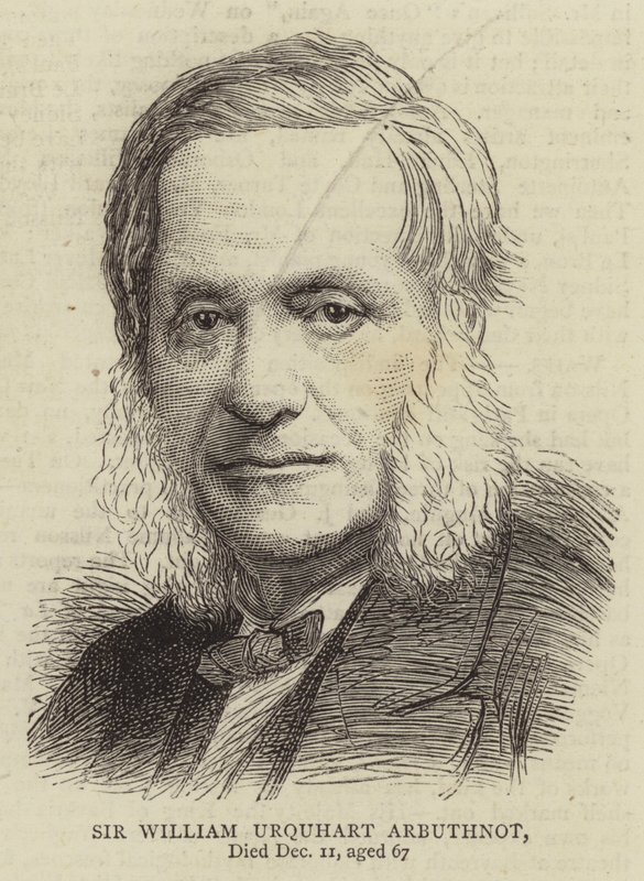 Sir William Urquhart Arbuthnot (gravura) de English School