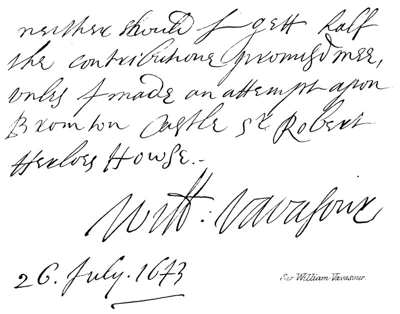 Sir William Vavasour de English School