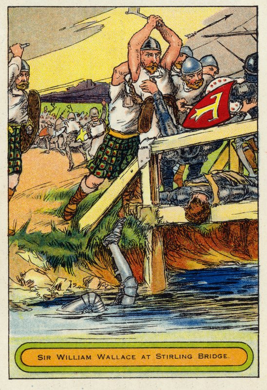 Sir William Wallace na ponte de Stirling de English School
