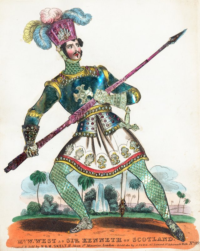 Sir William West como Sir Kenneth da Escócia de English School