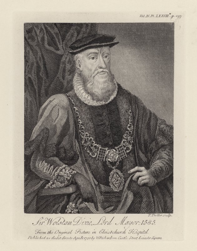 Sir Wolstan Dixie (gravura) de English School
