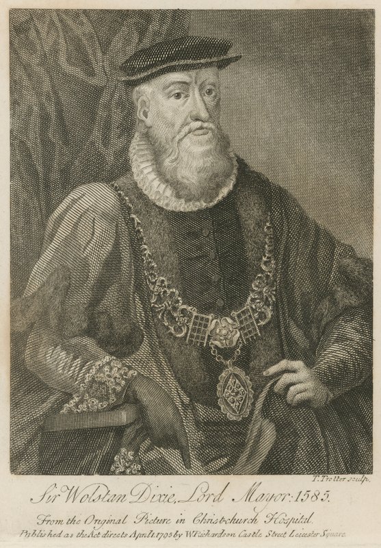 Sir Wolstan Dixie, prefeito de Londres, 1586 de English School