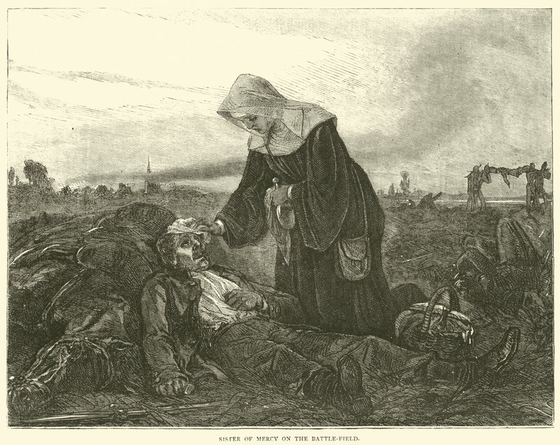 Irmã da Misericórdia no campo de batalha, setembro de 1870 de English School