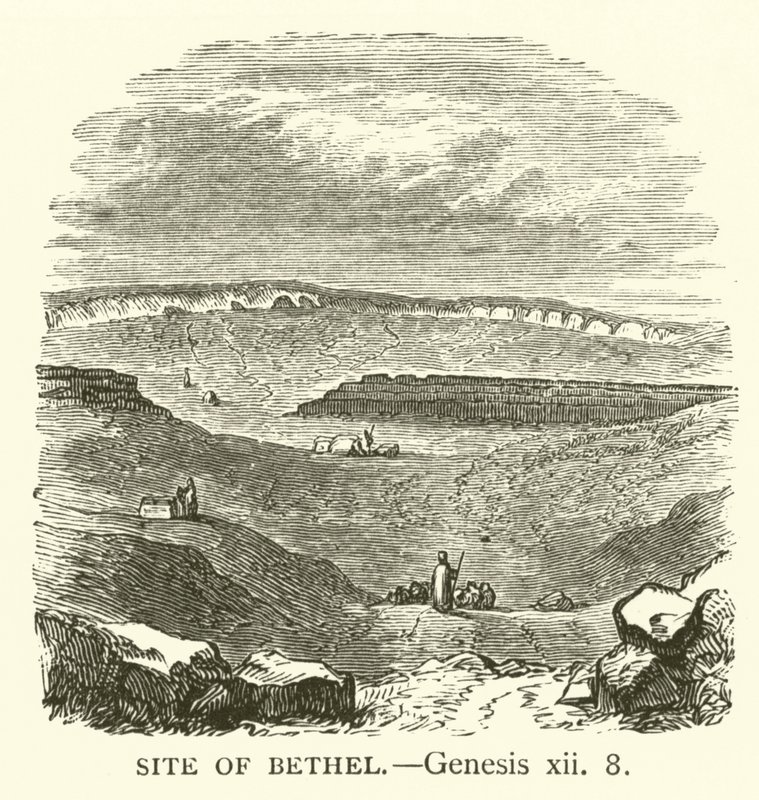 Site de Betel, Génesis, xii, 8 (gravura) de English School