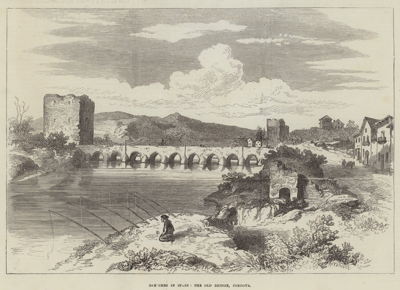 Esboços em Espanha, a Ponte Velha, Córdoba (gravura) de English School