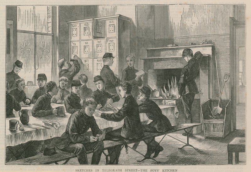 Esboços na rua do telégrafo - a cozinha dos meninos de English School