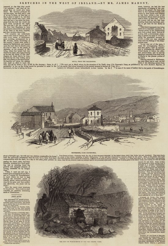 Esboços no Oeste da Irlanda (gravura) de English School