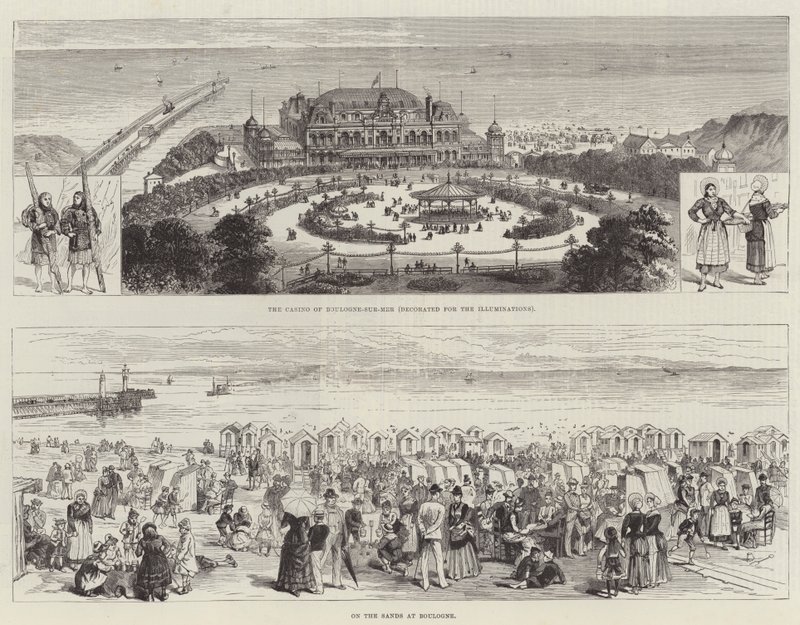Esboços de Boulogne (gravura) de English School