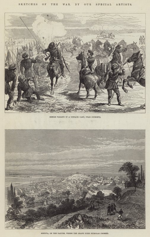 Esboços da Guerra (gravura) de English School