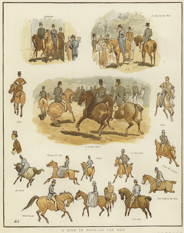 Esboços a cavalo de English School