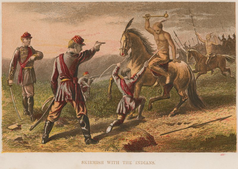 Escaramuça com os índios de English School