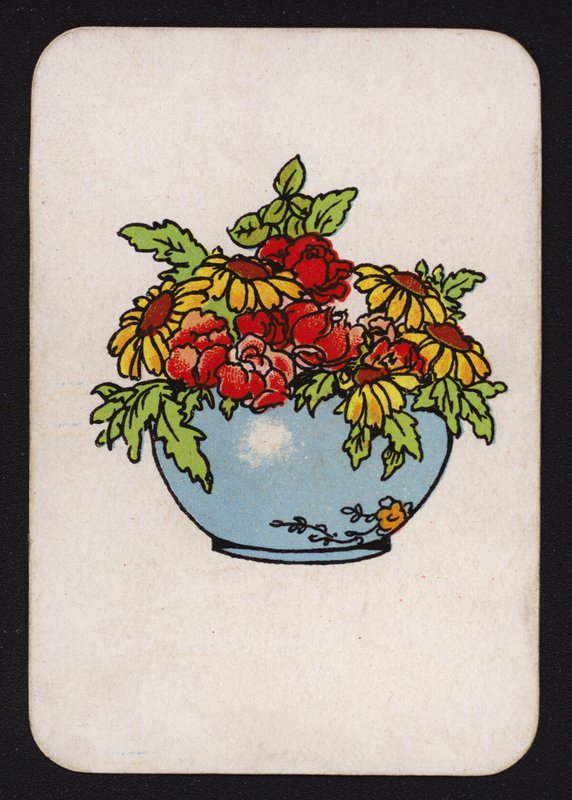 Carteirinha de jogo: Tigela de flores (cor litho) de English School