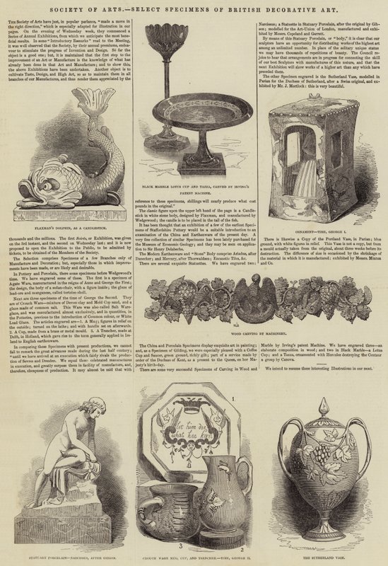 Society of Arts, Select Specimens of British Decorative Art (gravura) de English School
