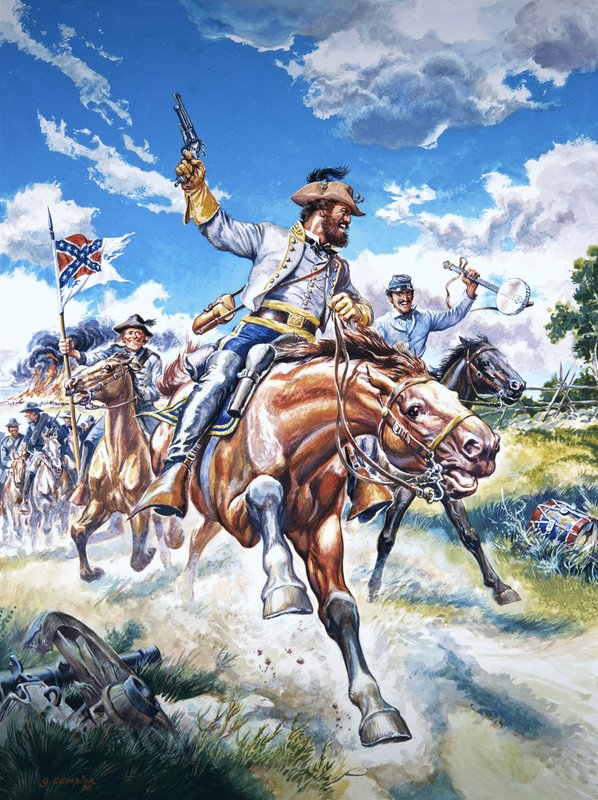 Soldados na guerra civil americana de English School