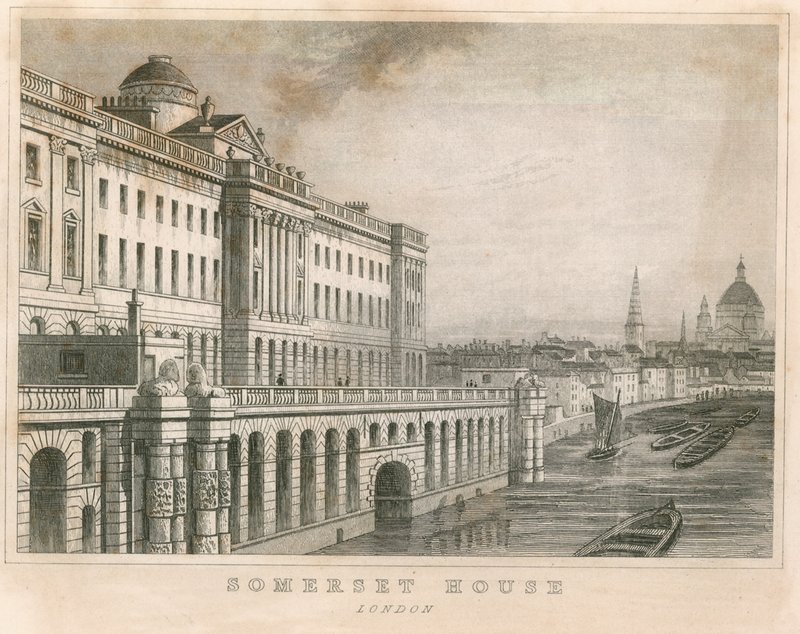 Somerset House, The Strand, Londres de English School