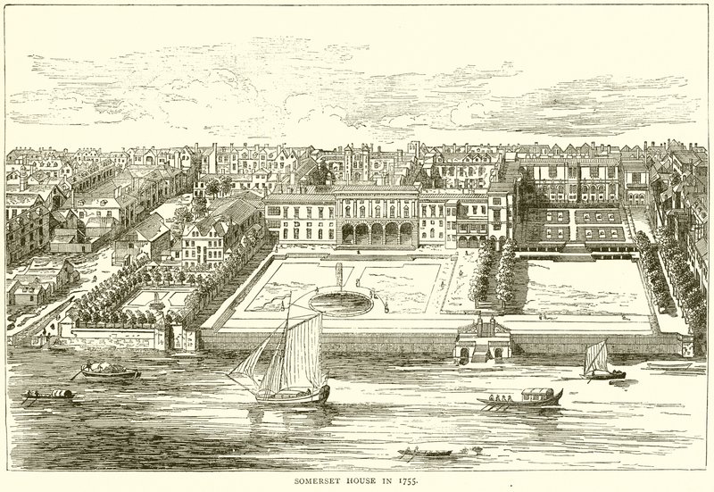 Somerset House em 1755 de English School