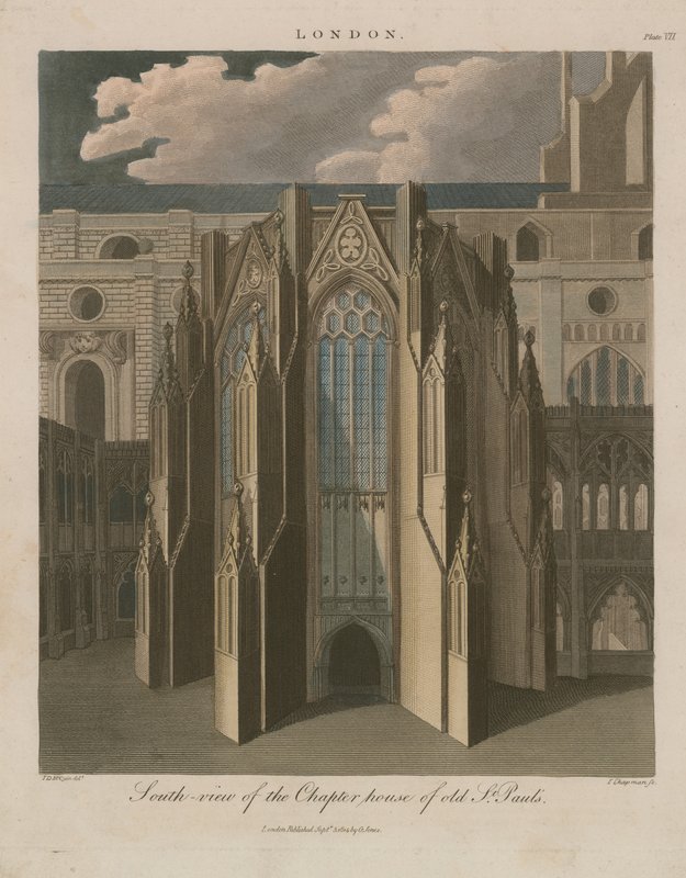 Vista sul, de, a, capítulo, casa, de, antigas, st, pauls, catedral de English School