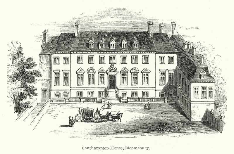 Southampton House, Bloomsbury (gravura) de English School