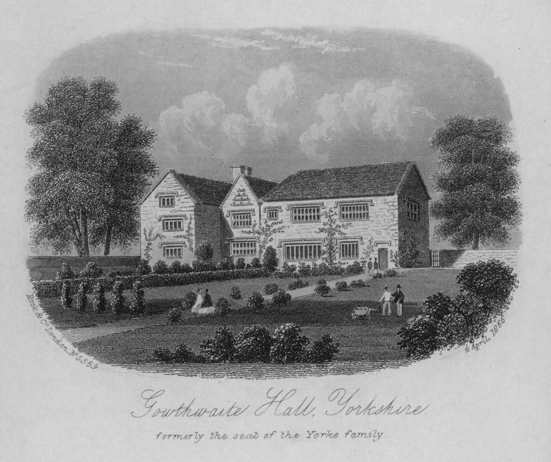Southwaite Hall, Yorkshire, anteriormente a sede da família Yorke de English School