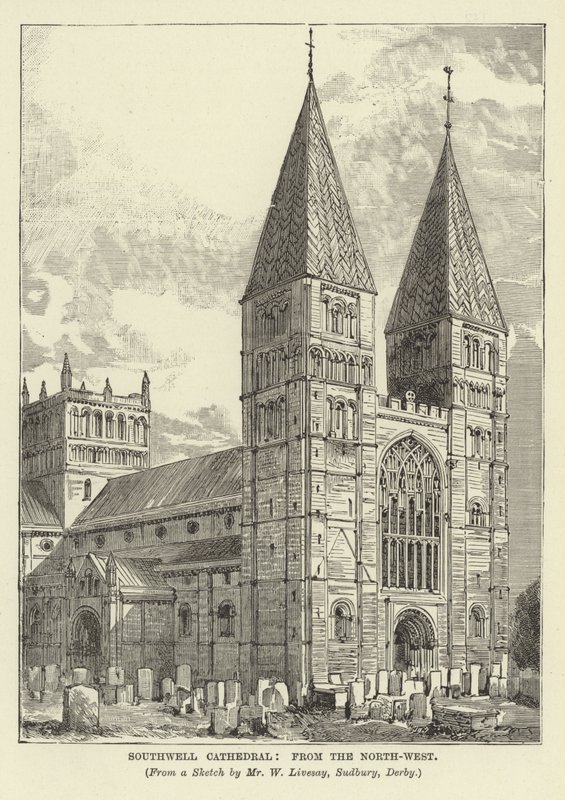 Catedral de Southwell, do Noroeste de English School