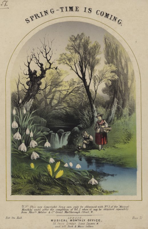 O tempo de primavera está chegando de English School