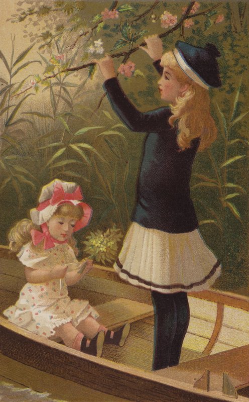 Flores da primavera (cromolitho) de English School