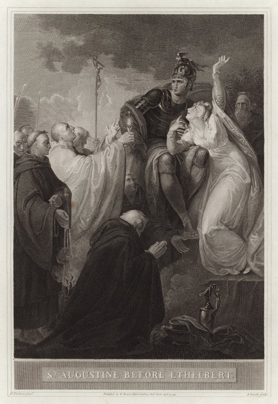 Santo Agostinho antes de Ethelbert de English School