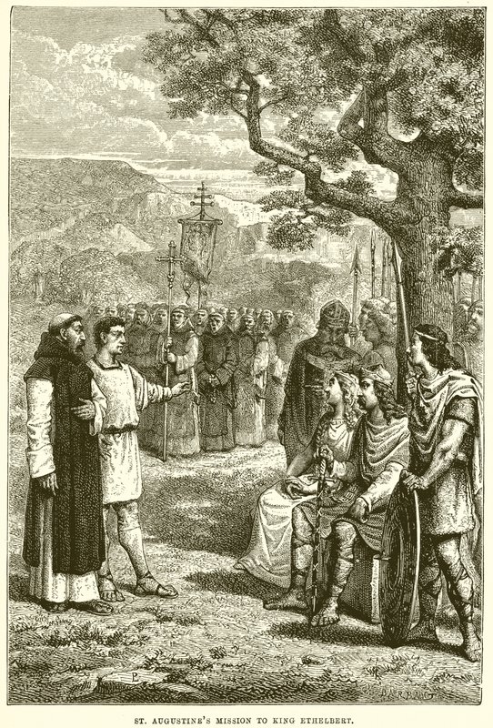 Missão Santo Agostinho ao rei Ethelbert de English School